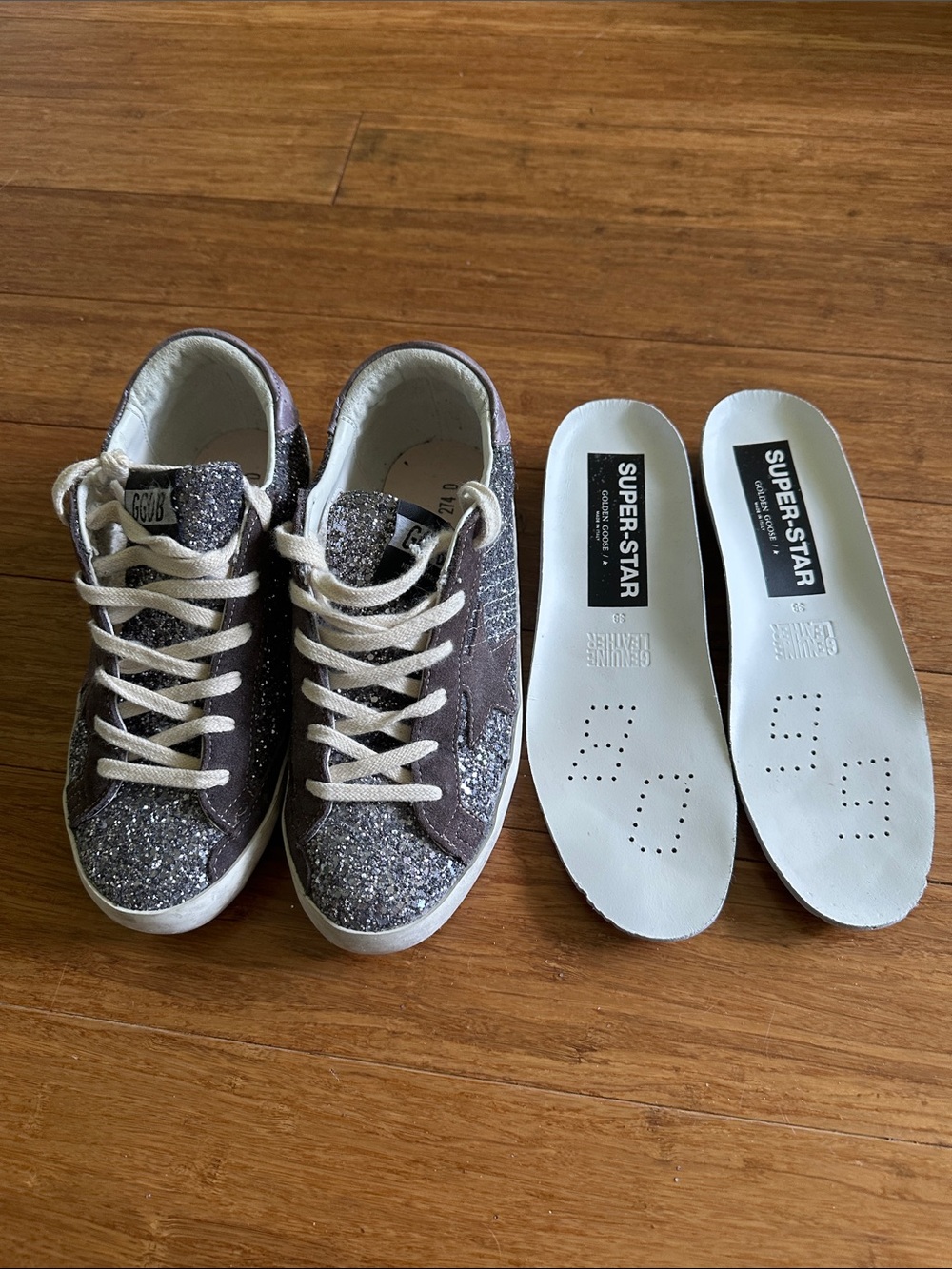 Authentic Golden Goose Super Star Glitter - Picture 3 of 5